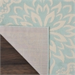 Nourison Jubilant 8' x 10' Aqua Fabric Farmhouse Area Rug (8' x 10')