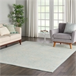 Nourison Jubilant 8' x 10' Aqua Fabric Farmhouse Area Rug (8' x 10')
