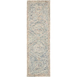 Nourison Linked 2'3&quot x 7'6&quot Blue/Multi Bohemian Indoor Rug