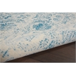 Nourison Jubilant 4' x 6' Blue Vintage Indoor Rug Polypropylene