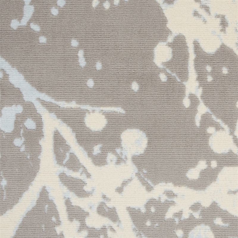 Nourison Jubilant 4' x 6' Grey Modern Indoor Rug