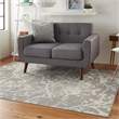 Nourison Jubilant 4' x 6' Grey Modern Indoor Rug