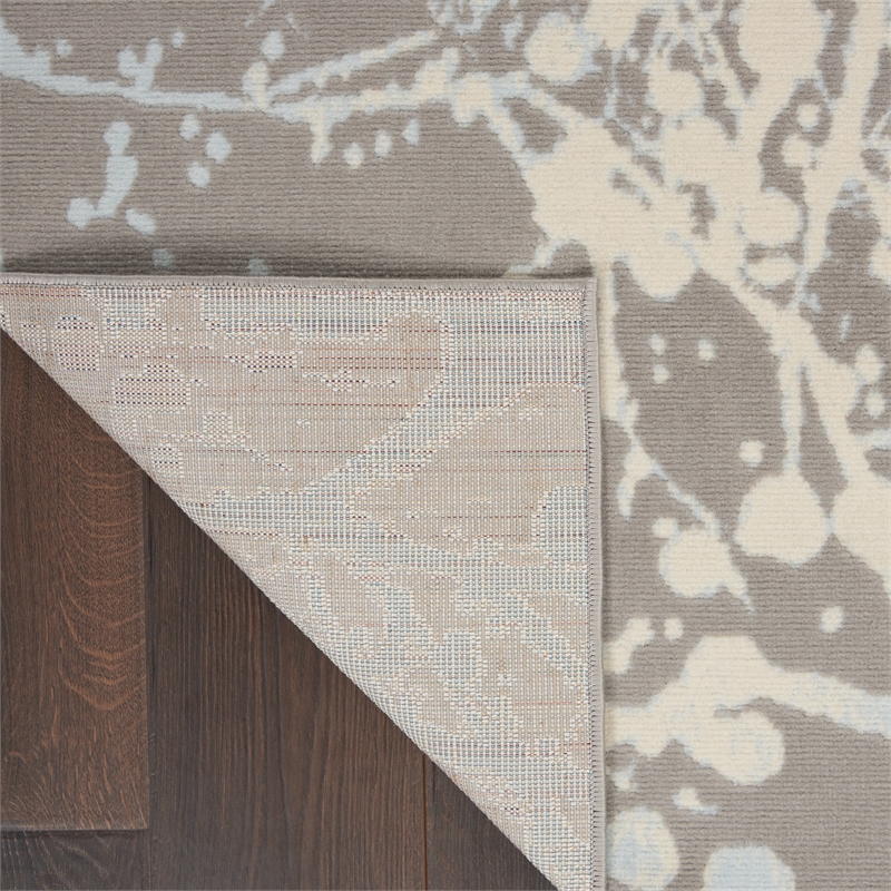 Nourison Jubilant 4' x 6' Grey Modern Indoor Rug