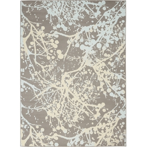 Nourison Jubilant 4' x 6' Grey Modern Indoor Rug