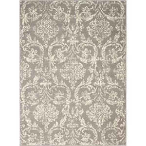 Nourison Jubilant 4' x 6' Gray Fabric Vintage Area Rug (4' x 6')