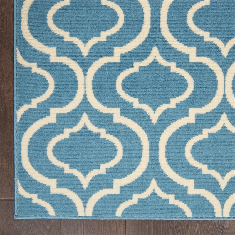 Nourison Jubilant 6' x 9' Blue Contemporary Indoor Rug