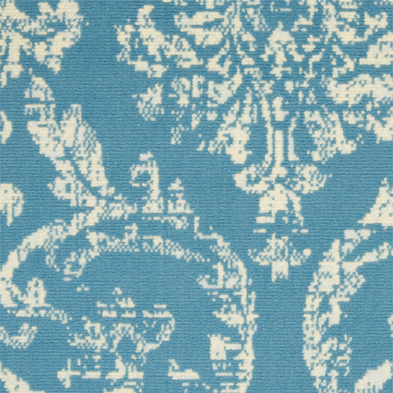 Nourison Jubilant 6' x 9' Blue Fabric Vintage Area Rug (6' x 9')