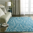 Nourison Jubilant 6' x 9' Blue Fabric Vintage Area Rug (6' x 9')