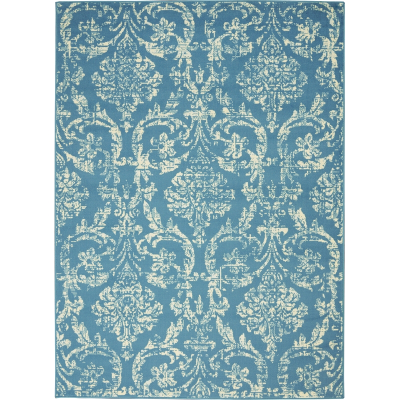 Nourison Jubilant 6' x 9' Blue Fabric Vintage Area Rug (6' x 9')