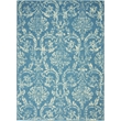 Nourison Jubilant 6' x 9' Blue Fabric Vintage Area Rug (6' x 9')