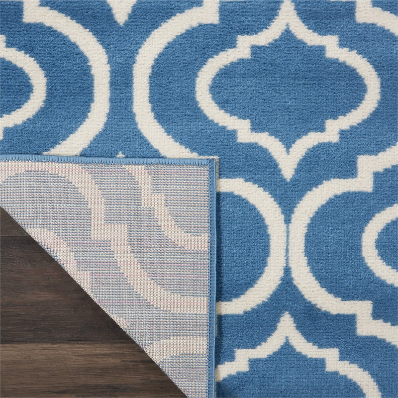 Nourison Jubilant 2' x 4' Blue Contemporary Indoor Rug