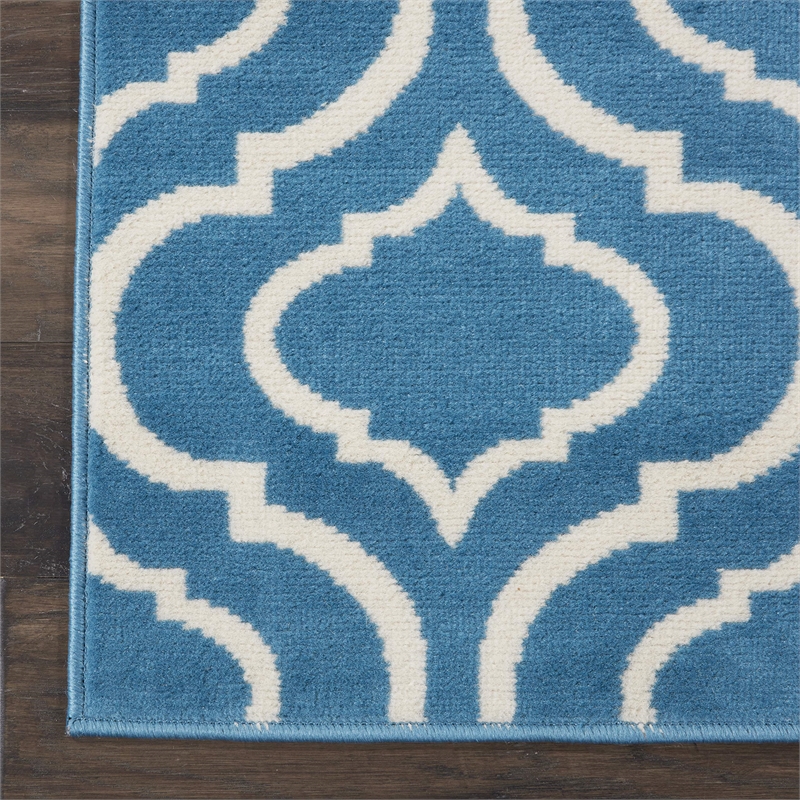 Nourison Jubilant 2' x 4' Blue Contemporary Indoor Rug