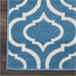 Nourison Jubilant 2' x 4' Blue Contemporary Indoor Rug