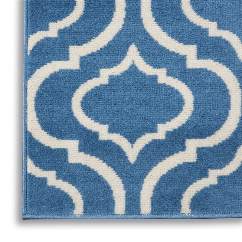 Nourison Jubilant 2' x 4' Blue Contemporary Indoor Rug