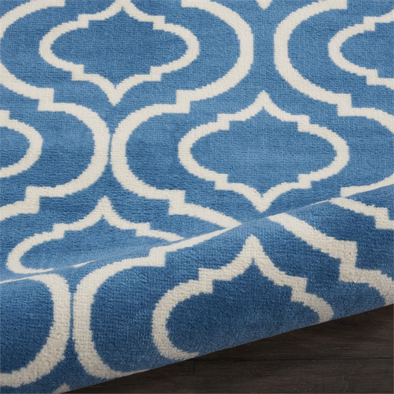 Nourison Jubilant 2' x 4' Blue Contemporary Indoor Rug