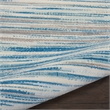 Nourison Jubilant 2' x 4' Blue Modern Fabric Indoor Area Rug
