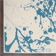 Nourison Jubilant 4' x 6' Ivory/Blue Modern Indoor Rug