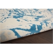Nourison Jubilant 4' x 6' Ivory/Blue Modern Indoor Rug