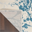 Nourison Jubilant 4' x 6' Ivory/Blue Modern Indoor Rug