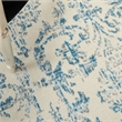Nourison Jubilant 4' x 6' White and Blue Fabric Vintage Area Rug (4' x 6')