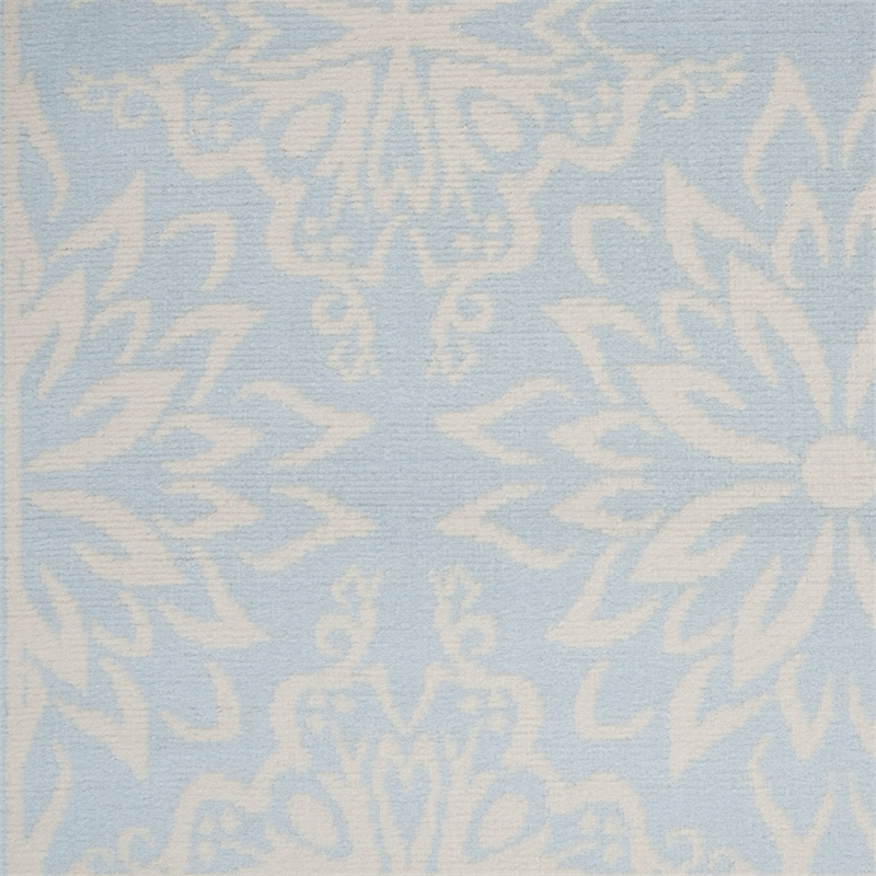 Nourison Jubilant 4' x 6' Light Blue Fabric Farmhouse Area Rug (4' x 6')