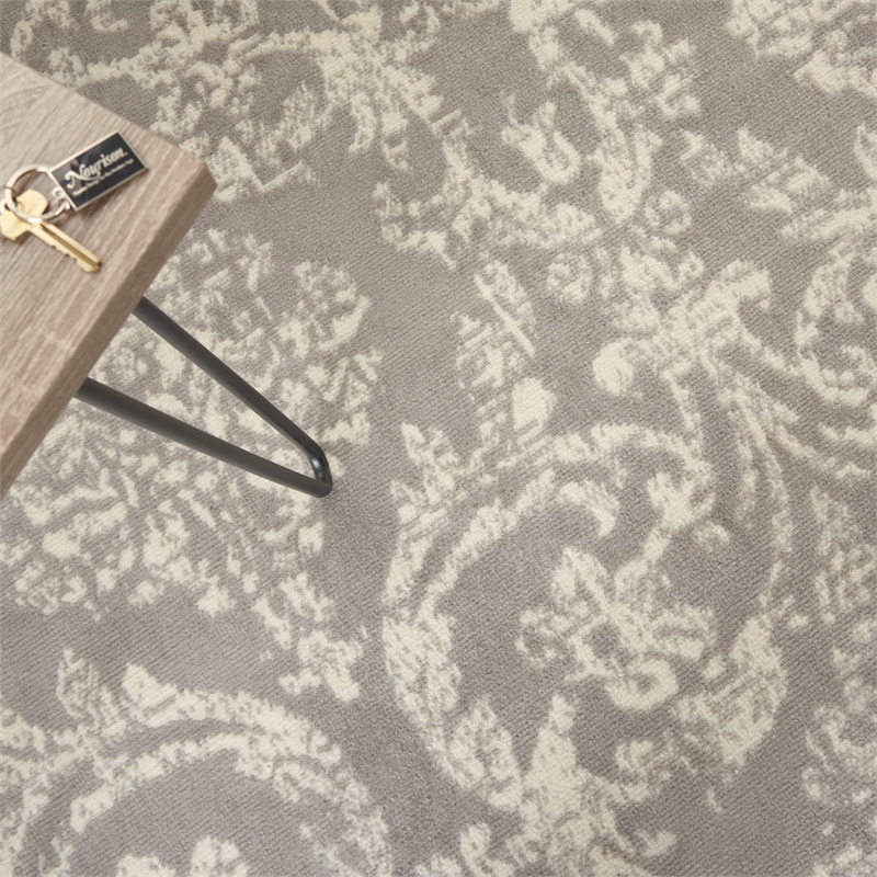 Nourison Jubilant 6' x 9' Gray Fabric Vintage Area Rug (6' x 9')
