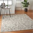 Nourison Jubilant 6' x 9' Gray Fabric Vintage Area Rug (6' x 9')