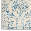 Nourison Jubilant 6' x 9' White and Blue Fabric Vintage Area Rug (6' x 9')