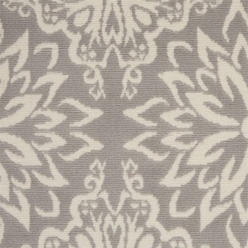Nourison Jubilant 6' x 9' Gray Fabric Farmhouse Area Rug (6' x 9')