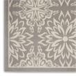 Nourison Jubilant 6' x 9' Gray Fabric Farmhouse Area Rug (6' x 9')