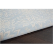 Nourison Jubilant 6' x 9' Light Blue Fabric Farmhouse Area Rug (6' x 9')