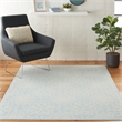 Nourison Jubilant 6' x 9' Light Blue Fabric Farmhouse Area Rug (6' x 9')