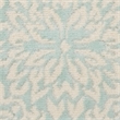 Nourison Jubilant 2' x 4' Aqua Fabric Farmhouse Area Rug (2' x 4')