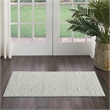 Nourison Jubilant 2' x 4' Aqua Fabric Farmhouse Area Rug (2' x 4')