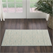 Nourison Jubilant 2' x 4' Aqua Fabric Farmhouse Area Rug (2' x 4')