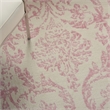 Nourison Jubilant 4' x 6' White and Pink Fabric Vintage Area Rug (4' x 6')