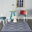 Nourison Jubilant 4' x 6' Navy/Ivory Farmhouse Indoor Rug Polypropylene