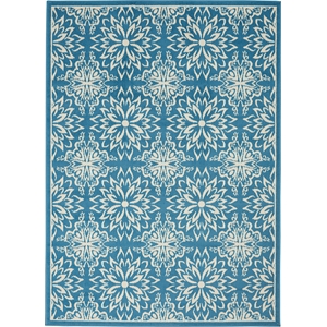 Nourison Jubilant 5'3&quot x 7'3&quot Ivory/Blue Farmhouse Indoor Rug