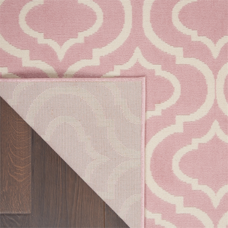 Nourison Jubilant 4' x 6' Pink Contemporary Indoor Rug Polypropylene