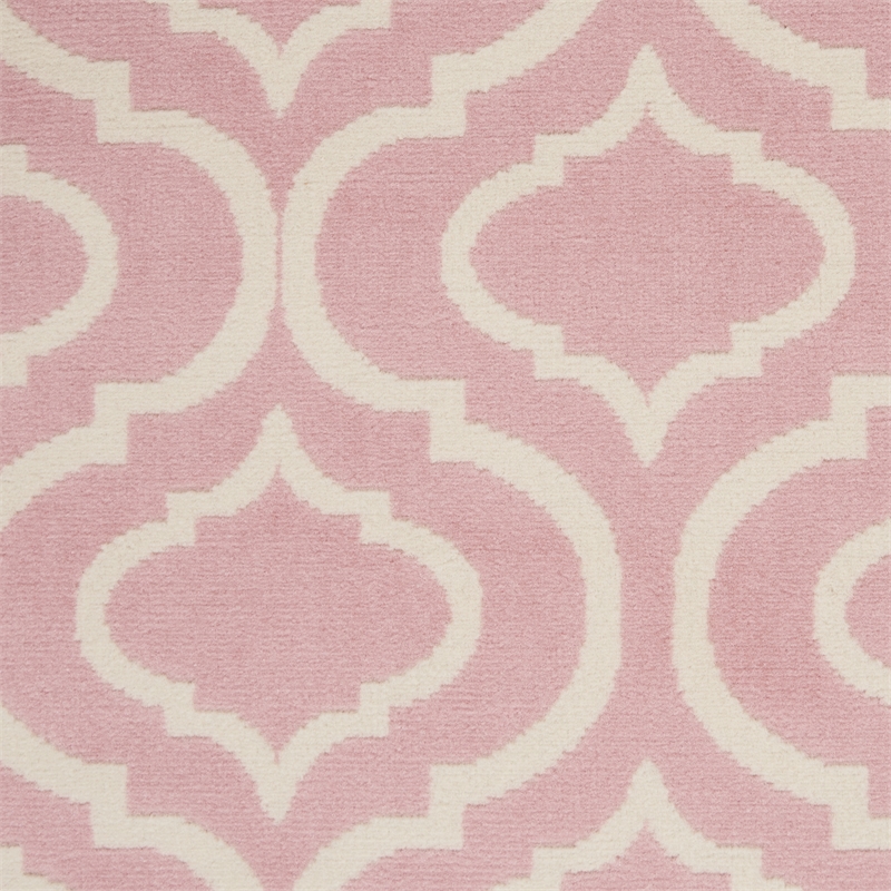 Nourison Jubilant 4' x 6' Pink Contemporary Indoor Rug Polypropylene