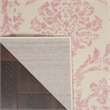 Nourison Jubilant 6' x 9' White and Pink Fabric Vintage Area Rug (6' x 9')
