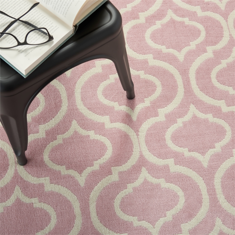 Nourison Jubilant 6' x 9' Pink Contemporary Indoor Rug