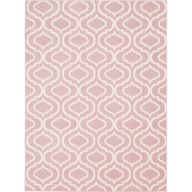 Nourison Jubilant 6' x 9' Pink Contemporary Indoor Rug