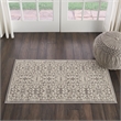 Nourison Jubilant 2' x 4' Gray Fabric Farmhouse Area Rug (2' x 4')