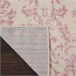 Nourison Jubilant 2' x 4' White and Pink Fabric Vintage Area Rug (2' x 4')