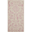Nourison Jubilant 2' x 4' White and Pink Fabric Vintage Area Rug (2' x 4')