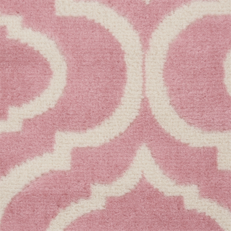 Nourison Jubilant 2' x 4' Pink Contemporary Indoor Rug Polypropylene