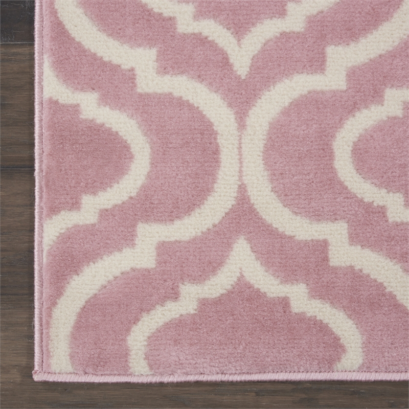 Nourison Jubilant 2' x 4' Pink Contemporary Indoor Rug Polypropylene
