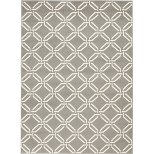 Nourison Jubilant 5'3&quot x 7'3&quot Grey Contemporary Indoor Rug