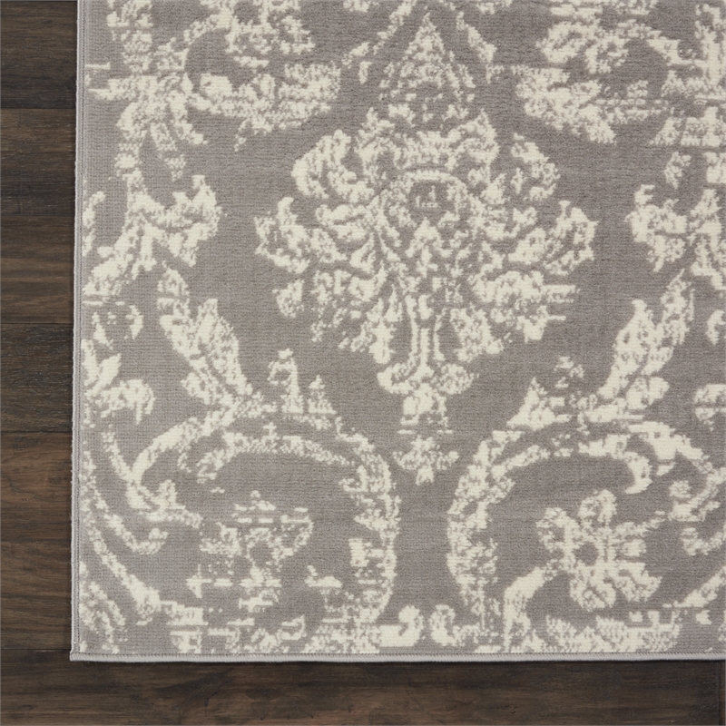 Nourison Jubilant 7' x 10' Gray Vintage Indoor Rug Polypropylene